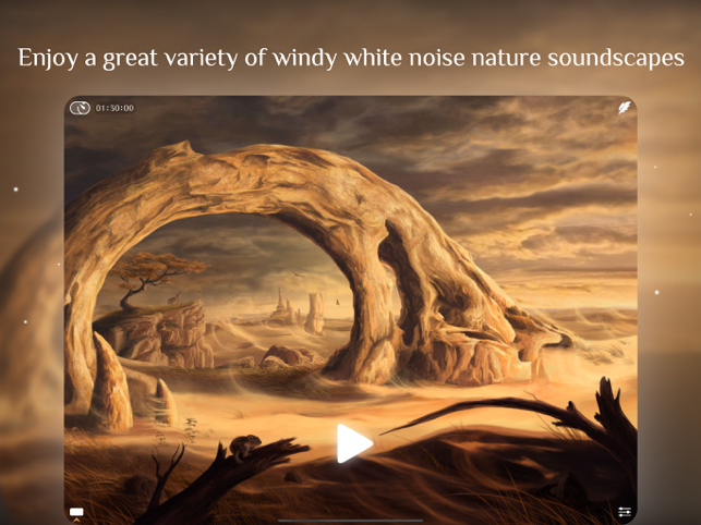 ภาพหน้าจอของ Windy White Noise Sleep Sounds