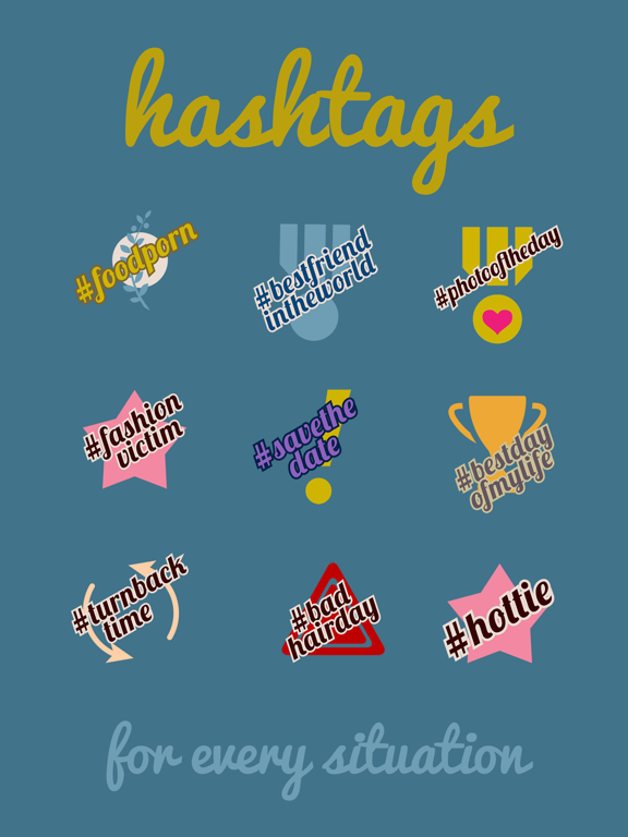 Screenshot #5 pour Hashtag Stickers