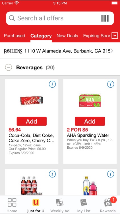 Pavilions Deals & Rewards