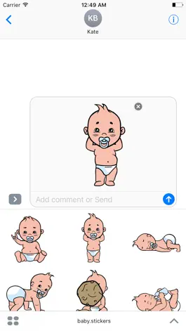 Game screenshot Animated cool baby stickers hack