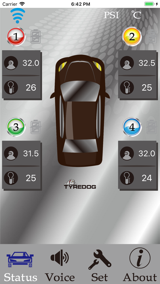 #2. TYREDOG TPMS 藍芽胎壓偵測 (iOS) 由: 九晟電子股份有限公司