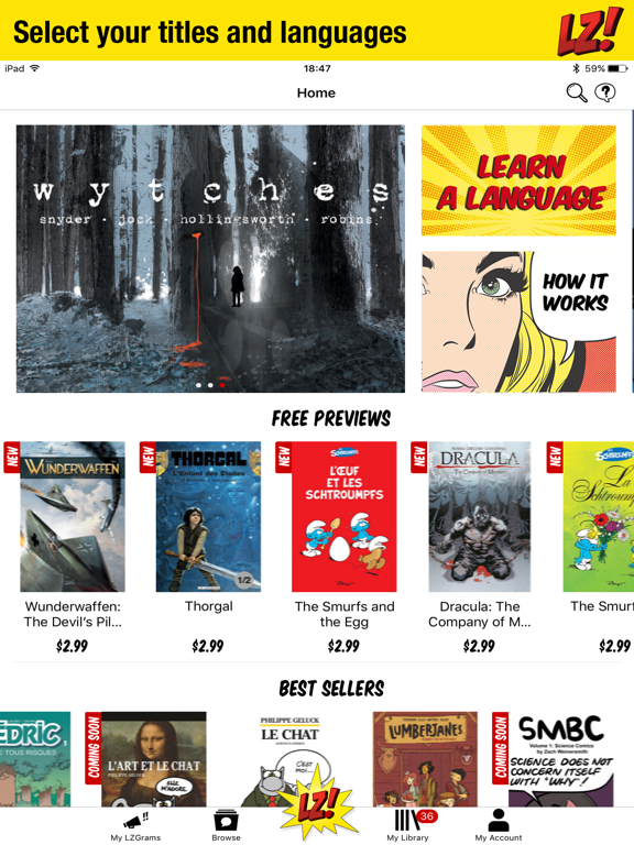 LingoZING! Learn languages iPad screenshot 1 - Education app