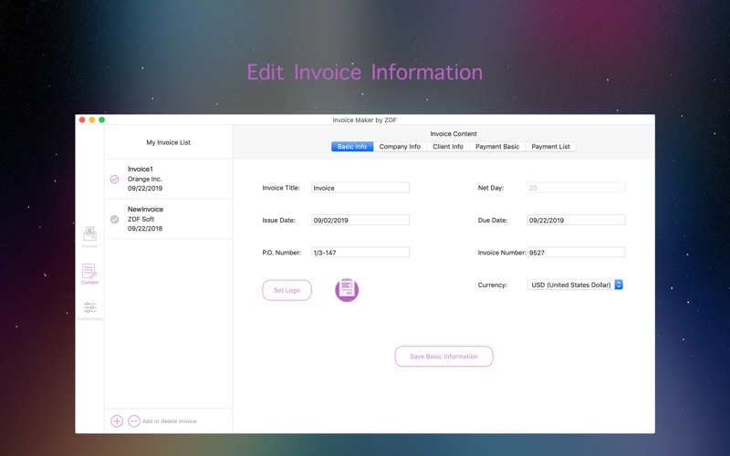 How to cancel & delete invoice maker by zdf 1