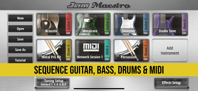 Jam Maestro: crea una pestanya de guitarra Captura de pantalla