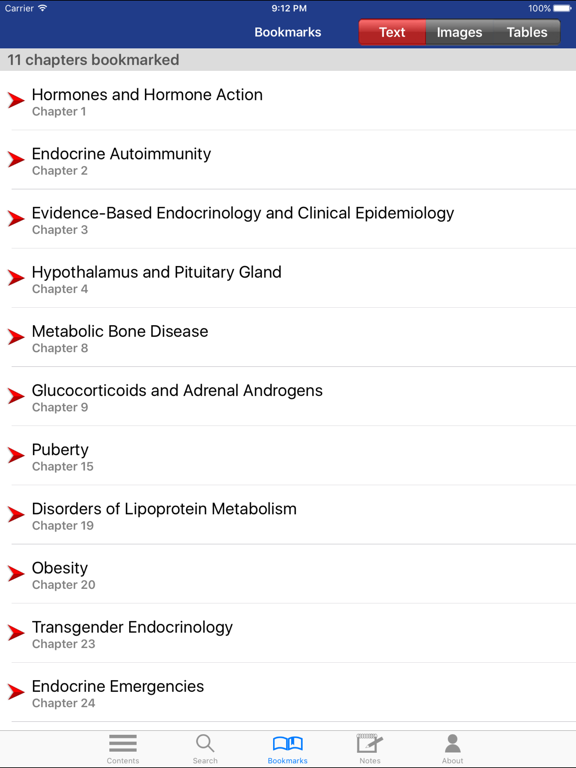 Greenspan's Endocrinology 10/E iPad screenshot