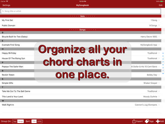 Screenshot #5 pour MySongbook - Lyrics and chords