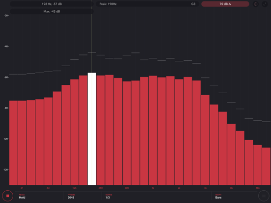 Screenshot #4 pour Audio Spectrum Analyzer Pro