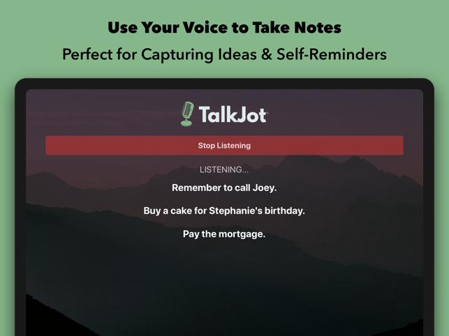 ‎TalkJot – Voice-to-Email Notes Screenshot
