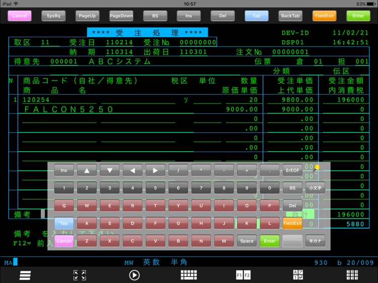 FALCON 5250 for iPad コーポレイト