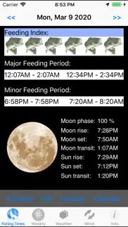 best fishing times iphone screenshot 1