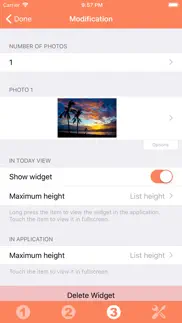 How to cancel & delete photo widget 2