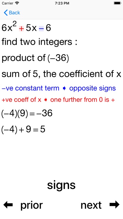 Quadratic Factoring screenshot-3