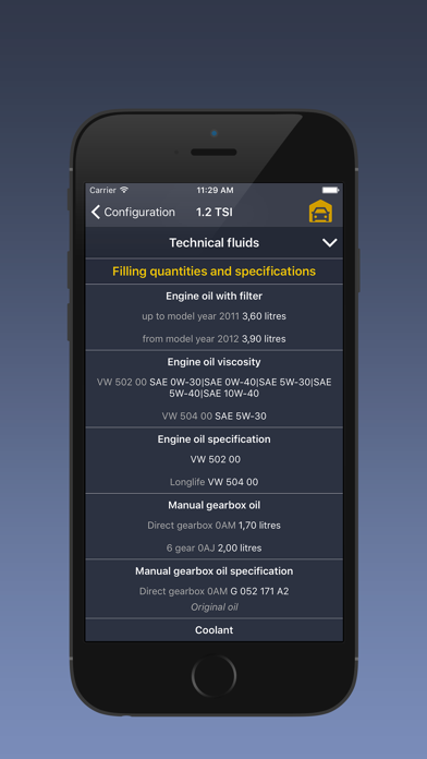 TechApp for Volkswagen Screenshot