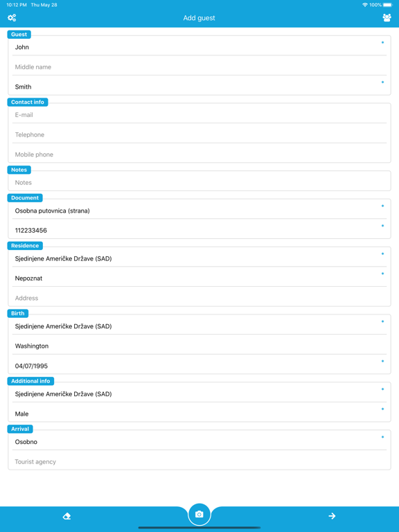Screenshot #6 pour Hotel's Touch IDscan