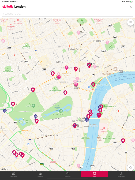 London Guide Civitatis.com iPad screenshot 4 - Travel app