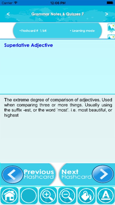 Screenshot #2 pour Grammar Exam Review Flashcards