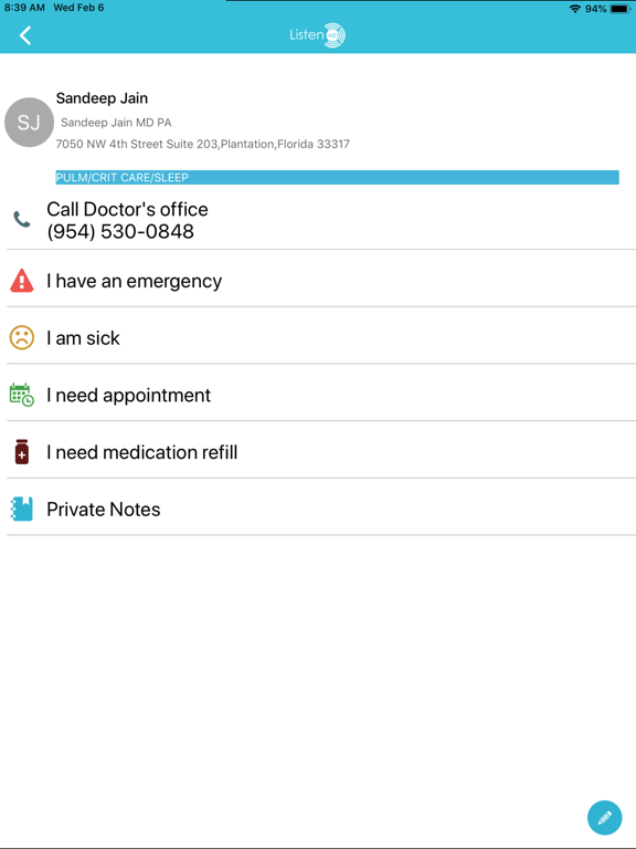 ListenMD iPad screenshot 3 - Medical app