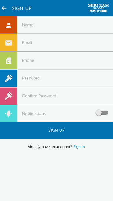 Shri Ram Global Pre School Screenshot
