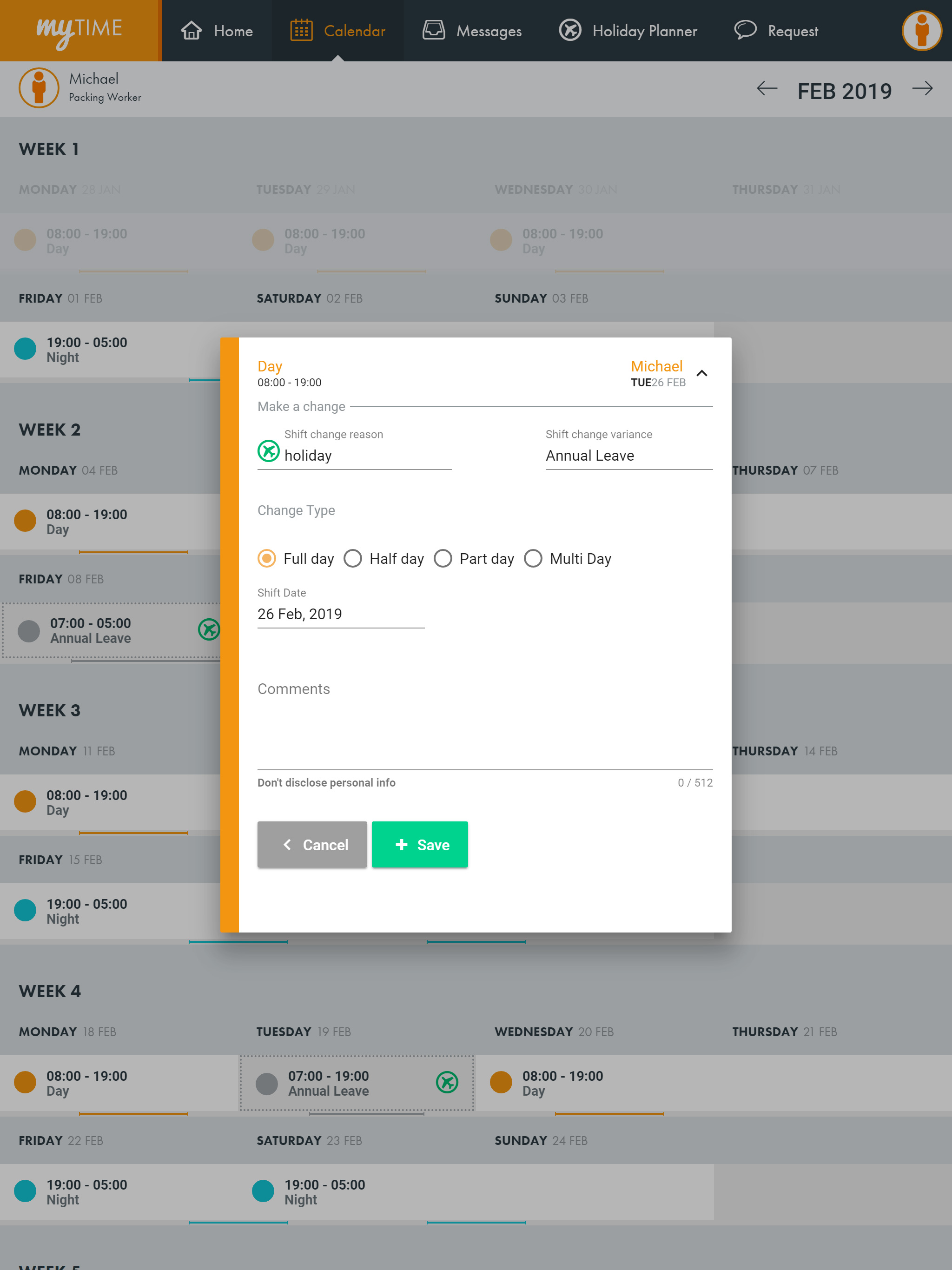 myTIME WORKSuite screenshot 11