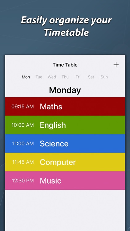 Timetable & Homework Planner