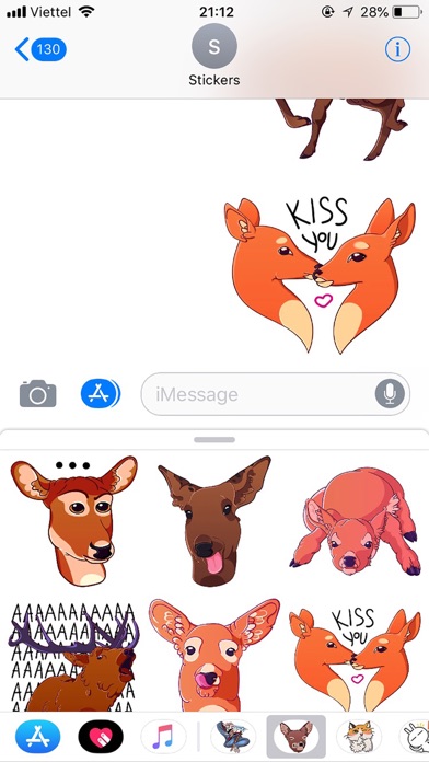 Deer Emoji Funny Stickers screenshot 2