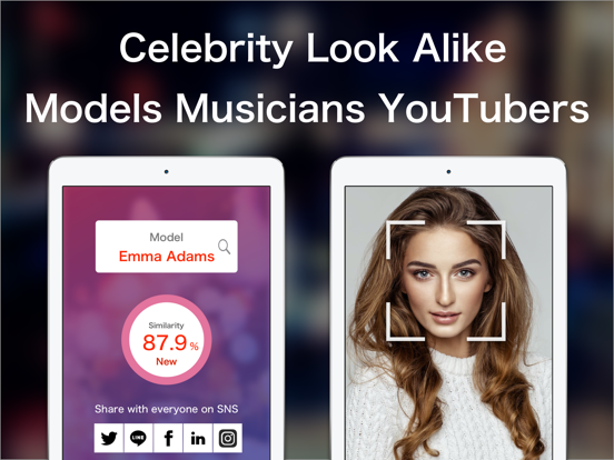 Look alike - Celebrity iPad screenshot 1 - Entertainment app