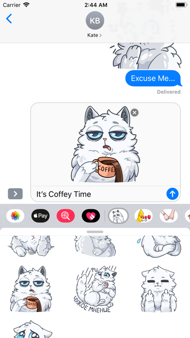 SnowBall Cat Stickers screenshot 4