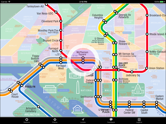 Screenshot #4 pour KickMap Washington DC Metro