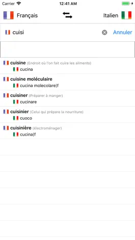Game screenshot Dictionnaire Italien-Français hack