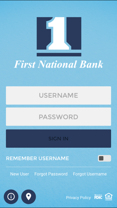 First National Bank Bellevue Screenshot