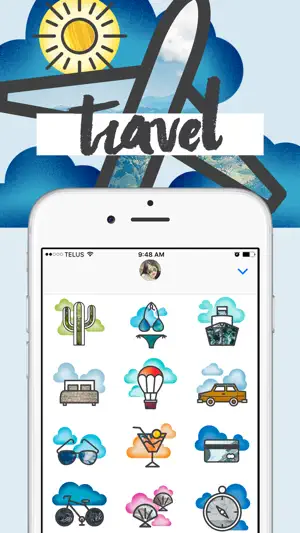 Travel-Moji Texting Stickers screenshot 1