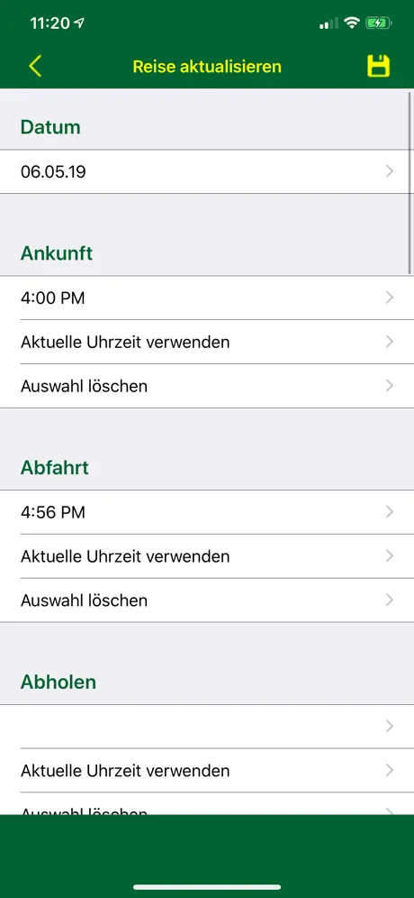 Verfolgen Sie Kilometer und Ze
