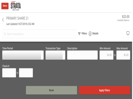 Strata Credit Union iPad screenshot 5 - Finance app