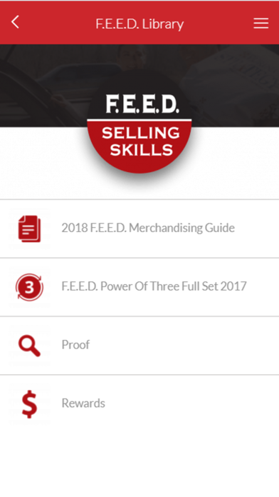 F.E.E.D. Selling Skills Screenshot
