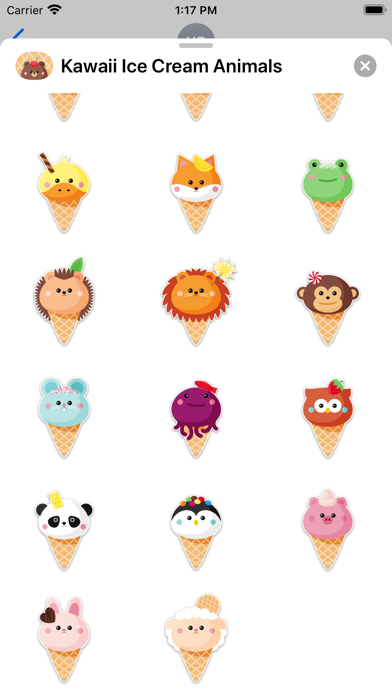 Kawaii Ice Cream Animals screenshot 4