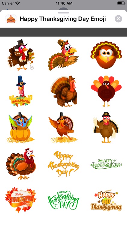 Happy Thanksgiving Day Emoji