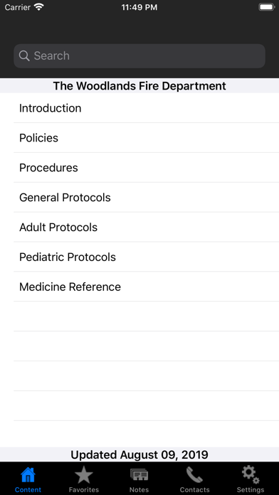 The Woodlands Fire Department iPhone screenshot 2 - Medical app