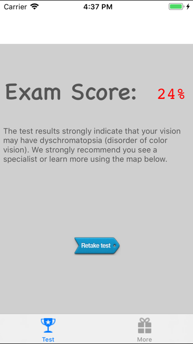 Screenshot #3 pour Colorblind Eye Exam Test