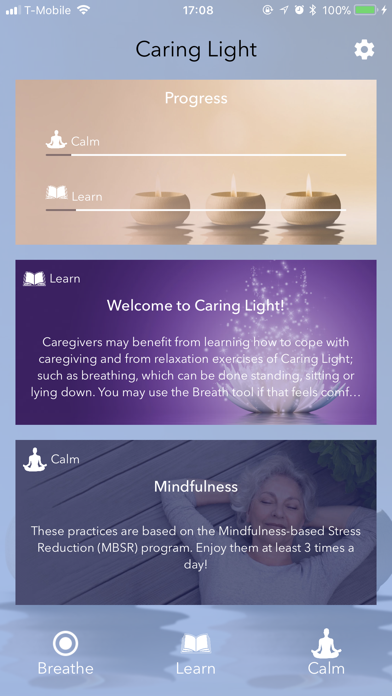 Screenshot #1 pour Caring Light for Caregivers