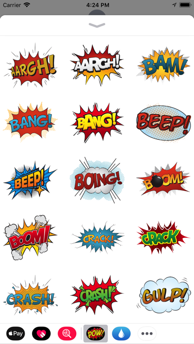 Comic Exclamation Sticker Pack Screenshot