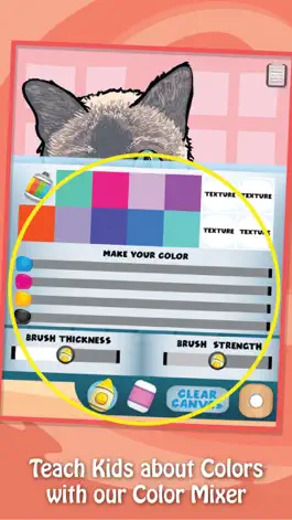 Game screenshot Kids Paint & Play: Kitty Love apk