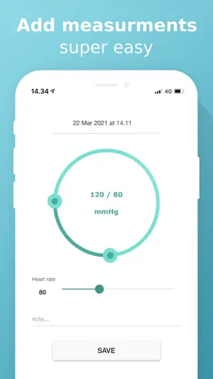 Easy Blood Pressure Diary screenshot 3