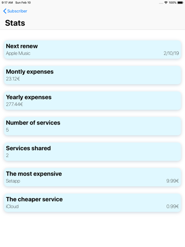 Subscriber - Payments control screenshot 3