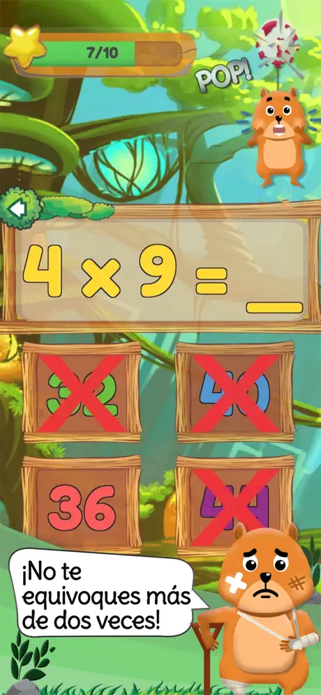 Las tablas de multiplicar niño