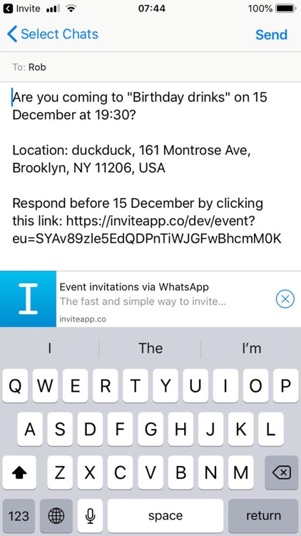 Invite - bring people together screenshot-4