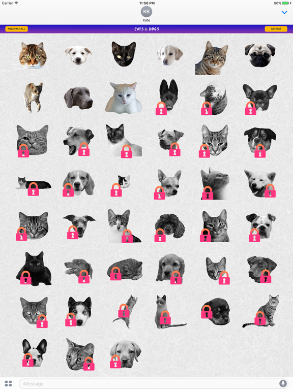 Screenshot #4 pour Cats and Dogs Stickers - Chats