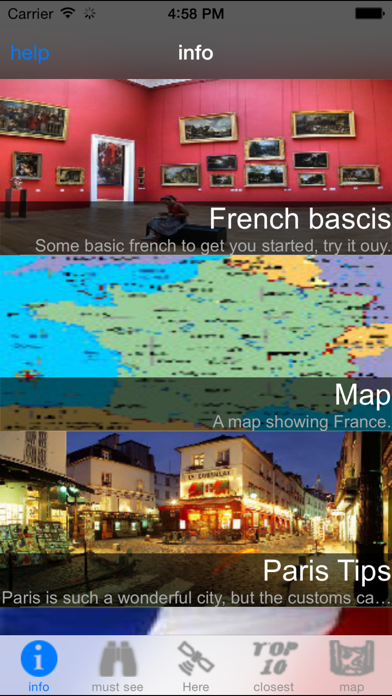 Screenshot #1 pour France Travel Guide