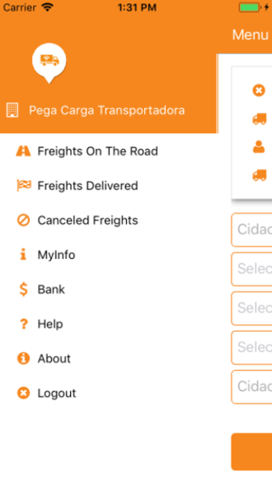 Pega Carga Transportadora Screenshot
