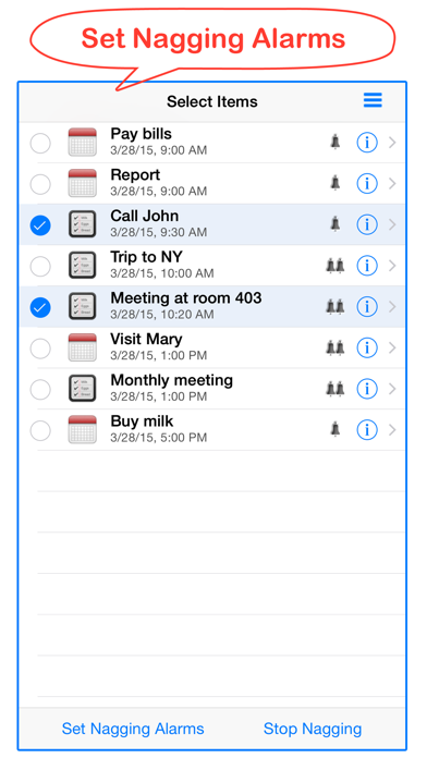 Screenshot #2 pour Calendar & Reminder Alarms