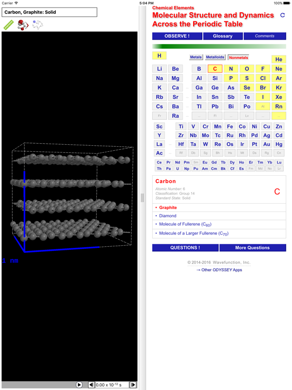 Screenshot #4 pour ODYSSEY Chemical Elements